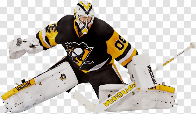 College Ice Hockey Goaltender Yellow Bandy - Sports Gear - Games Transparent PNG