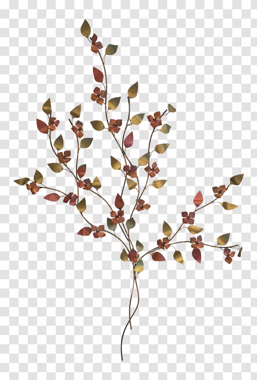 Flowering Dogwood Copper Brass Patina - Flower Wall Transparent PNG