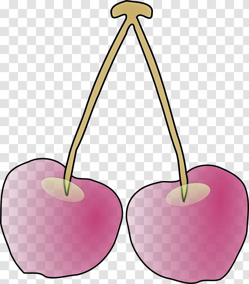 Pink Plant Cherry Fruit Tree - Drupe - Heart Transparent PNG