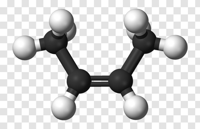 Propene Ball-and-stick Model Molecule Space-filling Molecular - Methane - Hardware Transparent PNG