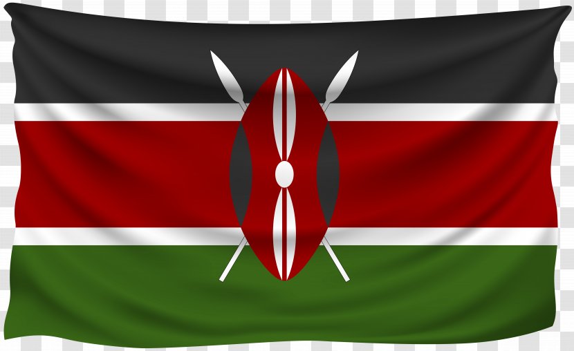 Flag Of Kenya Tanzania Swahili - Throw Pillow Transparent PNG