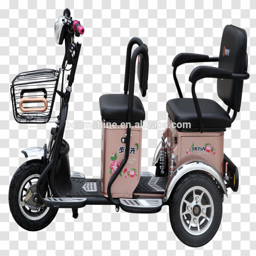 Electric Trike Wheel Motorized Tricycle Motor Transparent PNG