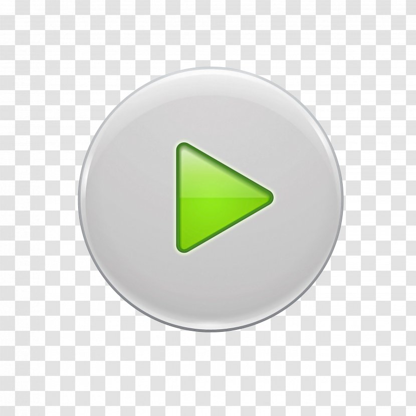 Green Triangle Logo Circle Icon - Button Symbol Transparent PNG