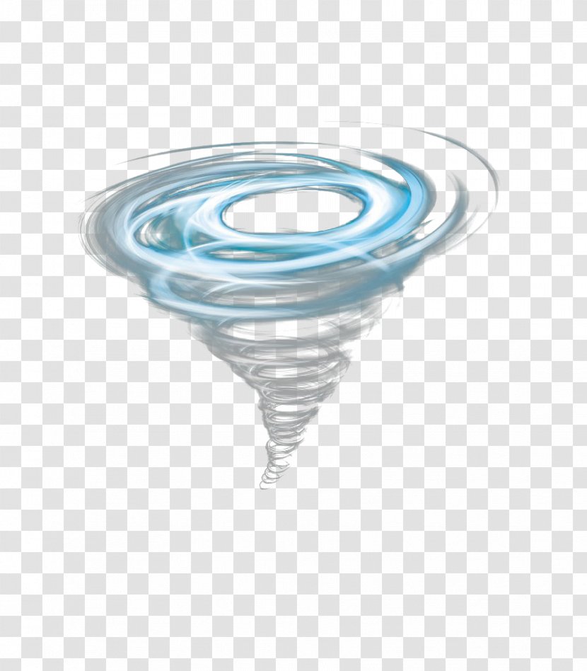 Tornado - Designer - Hand Painted Blue Transparent PNG