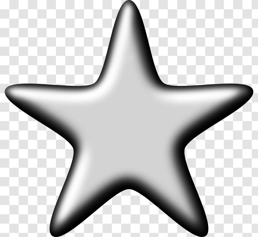 Silver Star Clip Art Transparent PNG