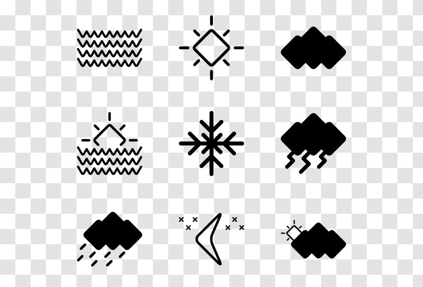 Weather Snow Clip Art - Text - Icons Set Transparent PNG
