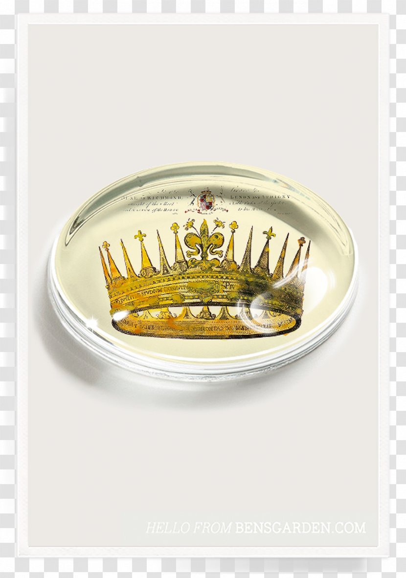 Gold Ben's Garden Paperweight Crystal Father - Crown Transparent PNG