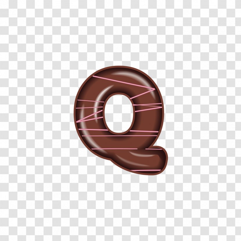 Chocolate Letter - Copper - The Alphabet Q Transparent PNG