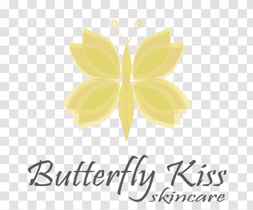 Yellow Color Logo Brand Wall Decal - Moths And Butterflies - Skincare Poster Transparent PNG