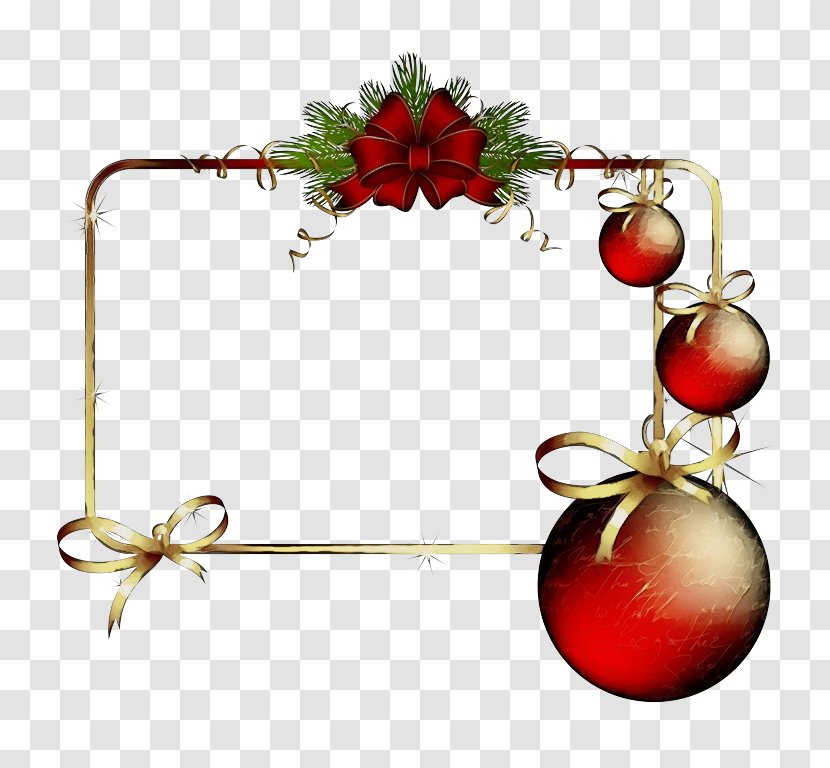 Christmas Ornament - Watercolor - Interior Design Holiday Transparent PNG