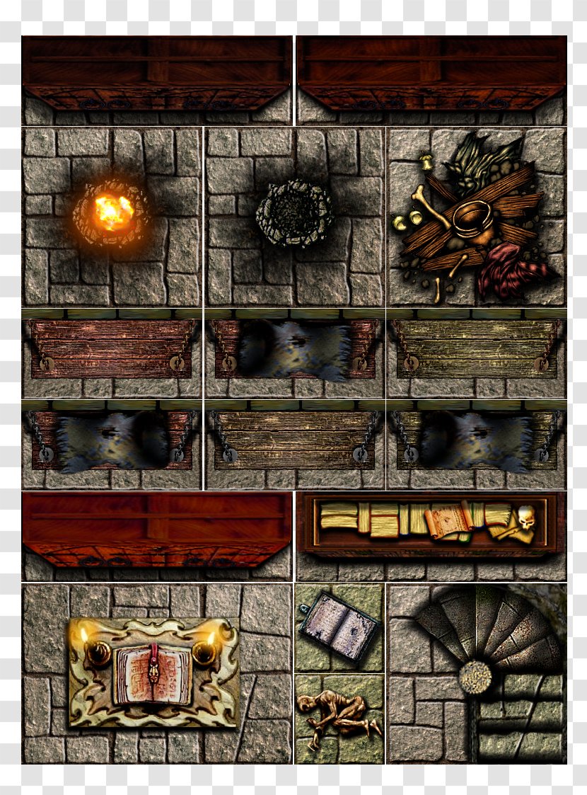 Advanced HeroQuest Mighty Warriors Dungeon Floor Plans Game - Orc - Planche Transparent PNG