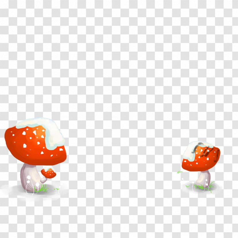 IPhone 6 Cartoon High-definition Video Computer Wallpaper - Fruit - Snow Mushrooms Transparent PNG