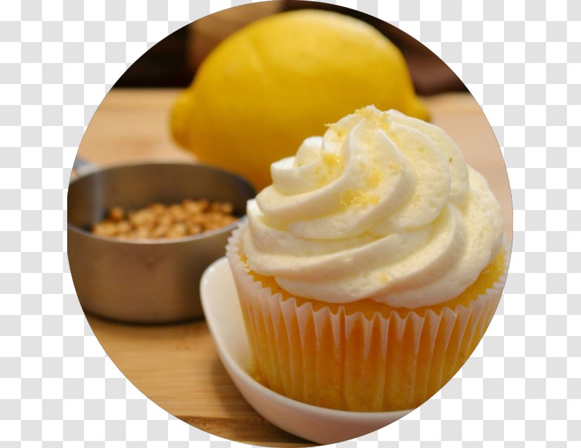 Cupcake Muffin Buttercream Frozen Dessert - Cream - Vanilla Transparent PNG