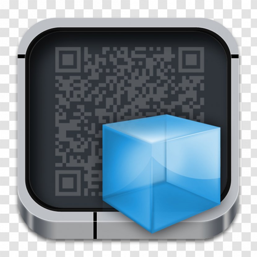 QR Code Image Scanner 2D-Code - Blue - Two Dimensional Icon Transparent PNG