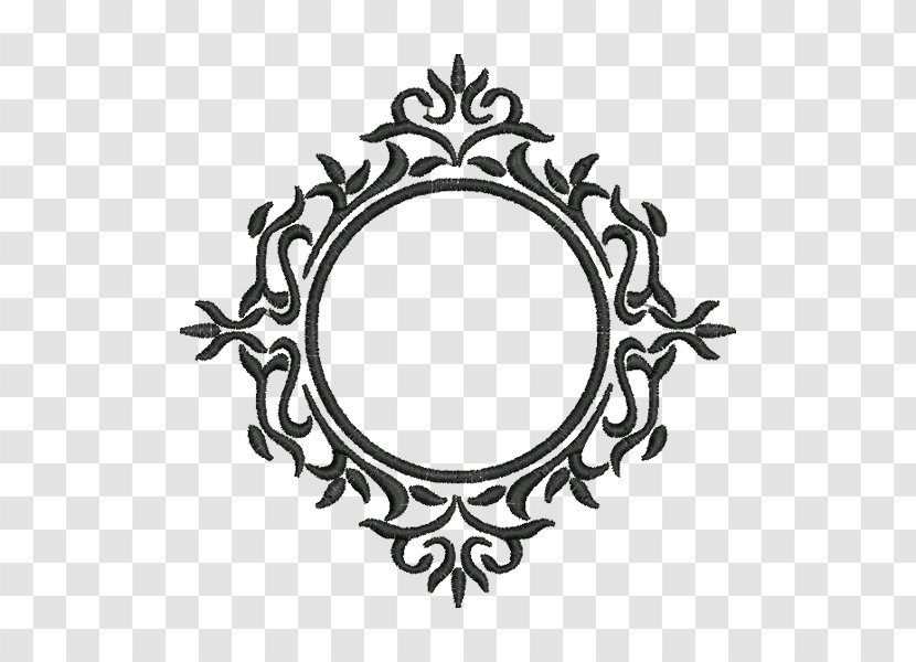 Machine Embroidery Picture Frames Monogram Pattern - Arabesco Transparent PNG