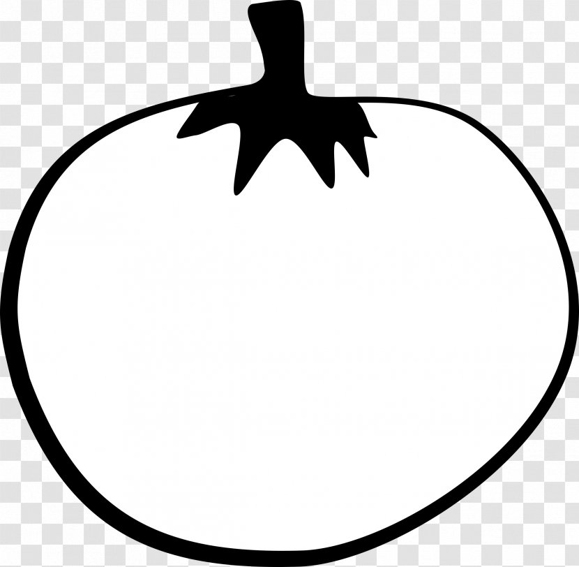 Line Art Tomato Clip - Silhouette Transparent PNG