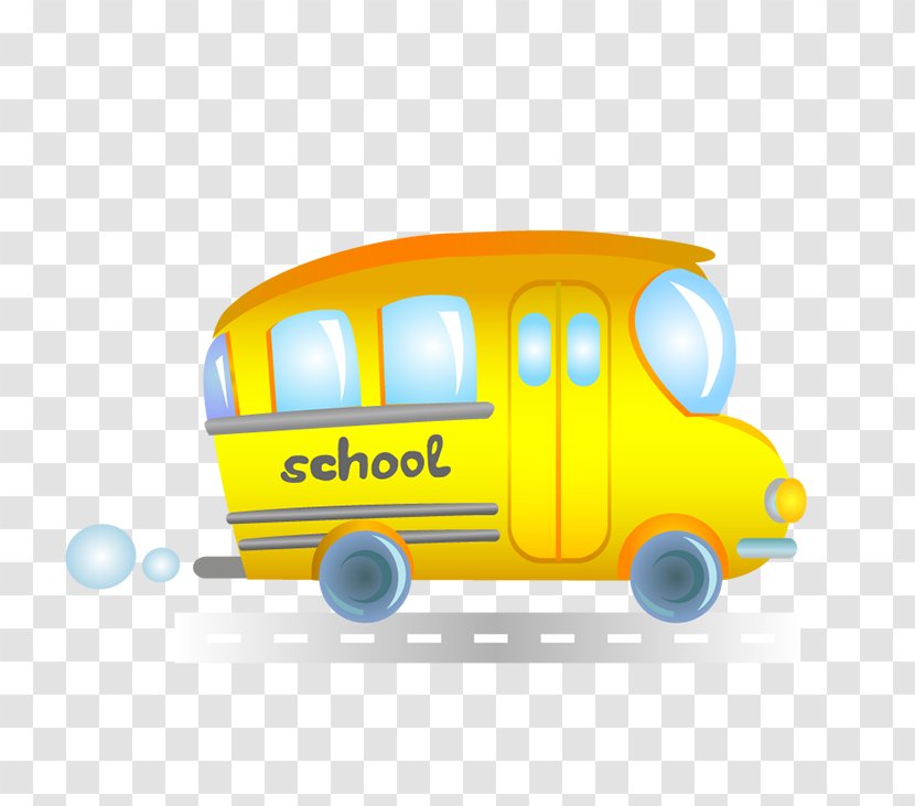 Bus Euclidean Vector - Yellow Transparent PNG