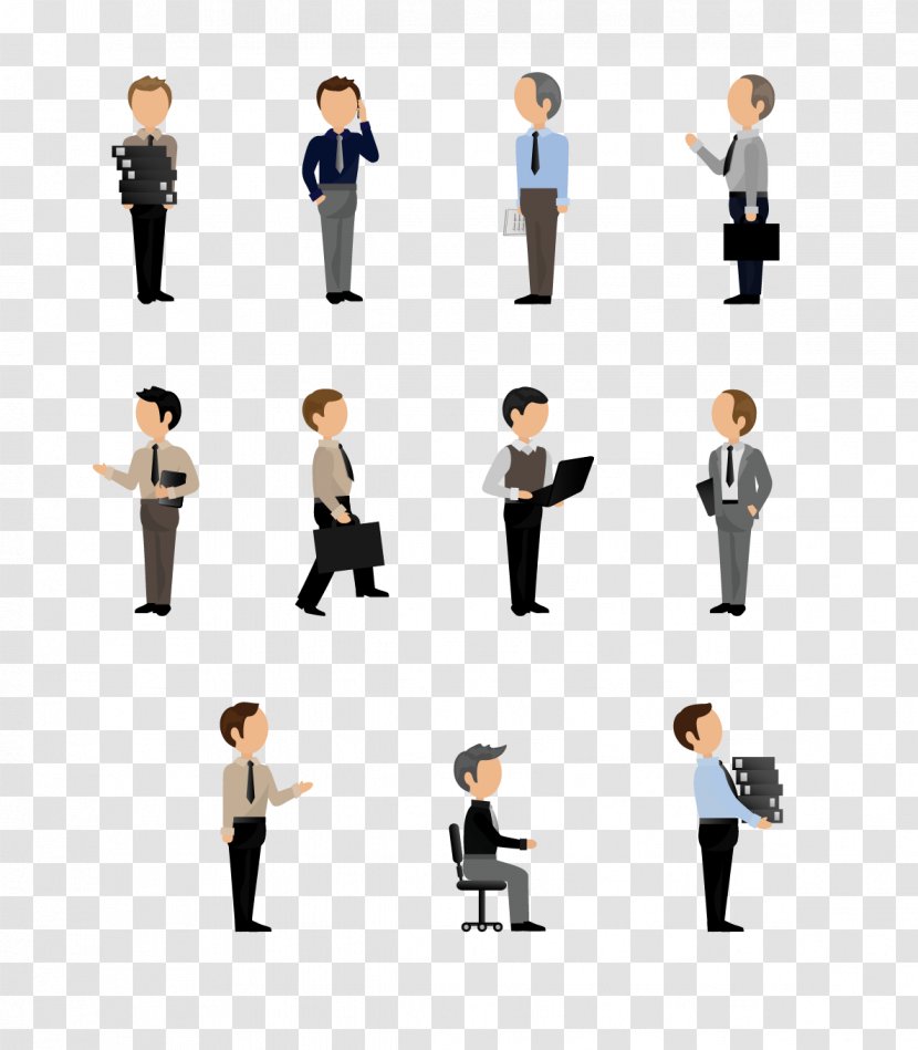 Flat Design Illustration - Gentleman - Business Man Transparent PNG