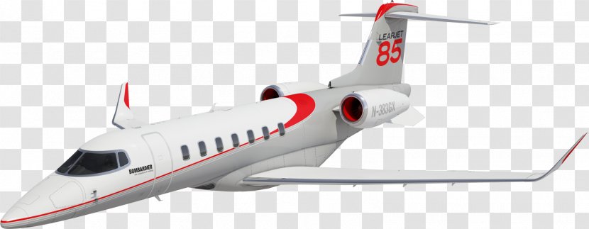 Bombardier Challenger 600 Series Learjet 70/75 85 45 Aircraft - Model Transparent PNG