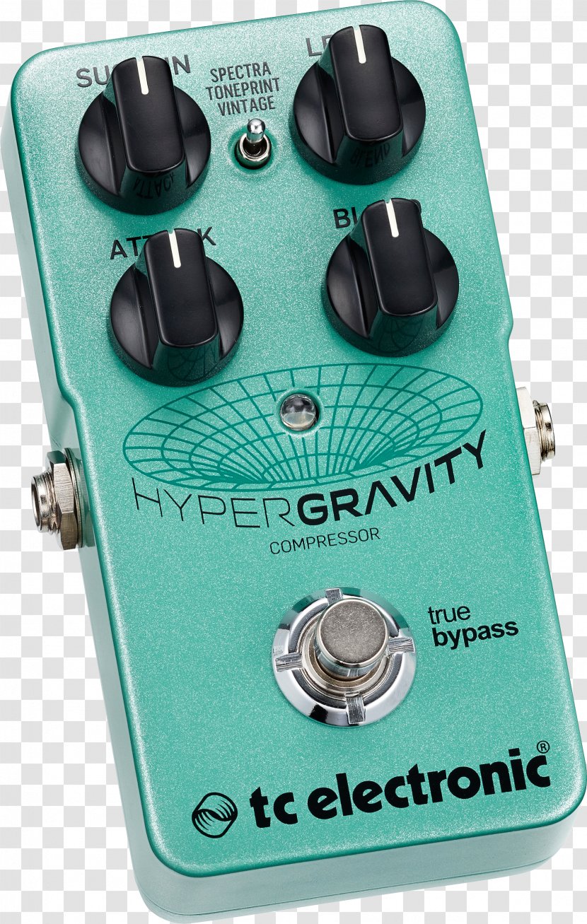 TC Electronic HyperGravity Effects Processors & Pedals Dynamic Range Compression Guitar - Electronics Transparent PNG