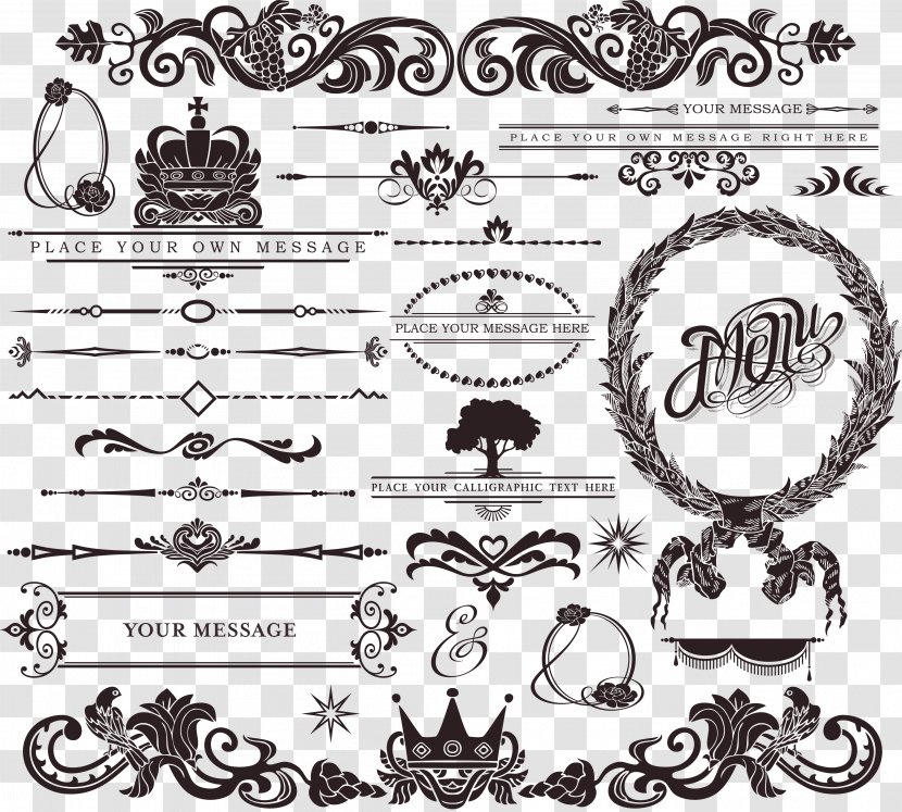 Ornament Vintage Visual Design Elements And Principles - Royaltyfree - Wedding Transparent PNG