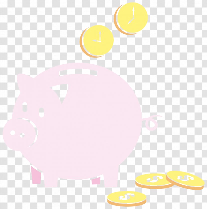 Material Pattern - Text - Piggy Bank Transparent PNG