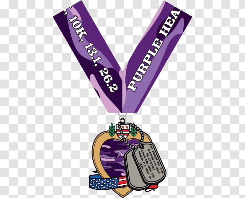 Purple Heart Day Walk Medal Clip Art - Air Force Awards Transparent PNG