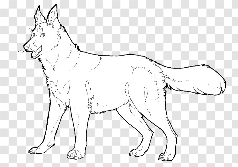 Dog Line Art Puppy Drawing Clip - Tail Transparent PNG