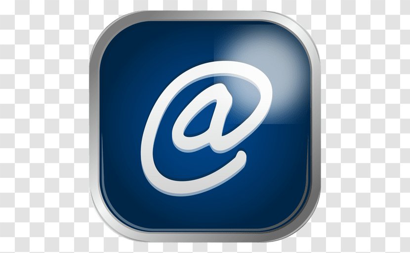 Email - Logo - Electric Blue Transparent PNG