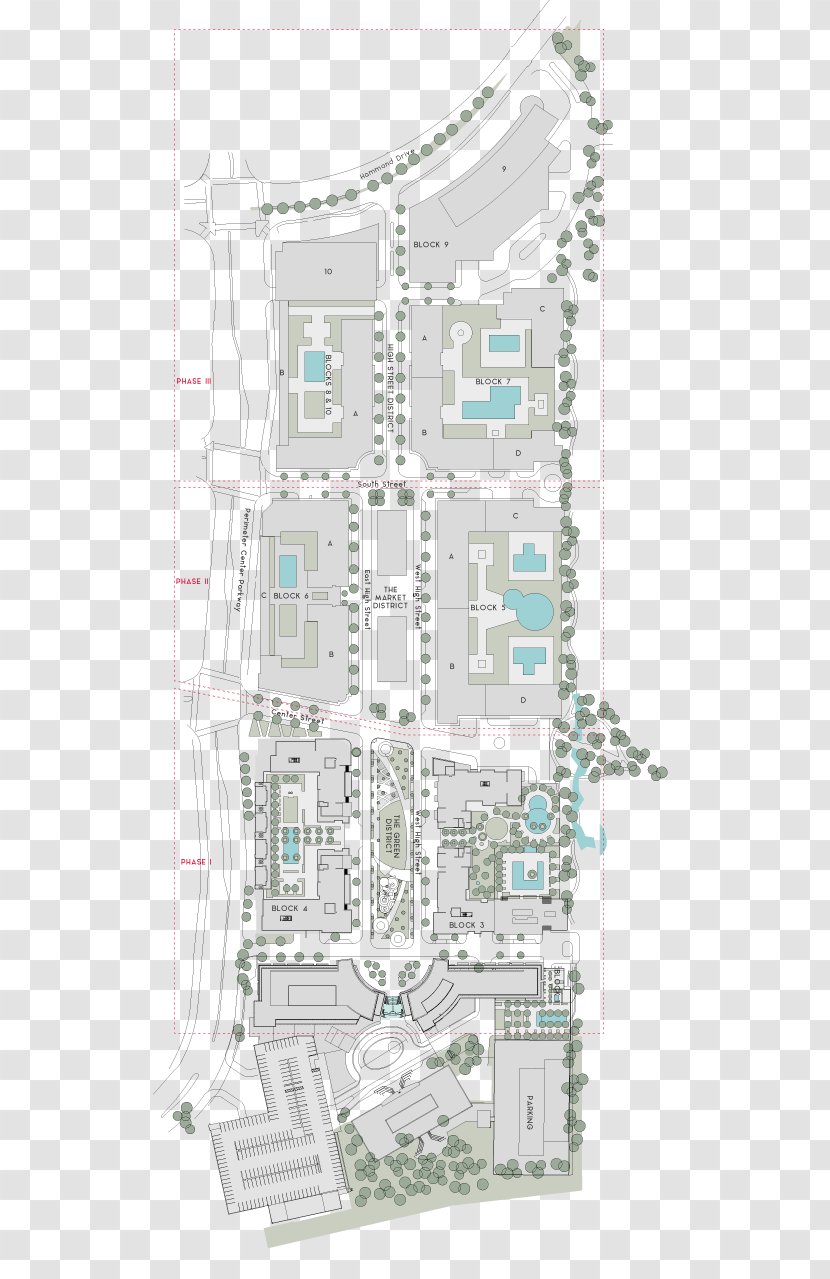 Mixed-use Residential Area Urban Design Land Use Zoning - Plan - Facade Transparent PNG