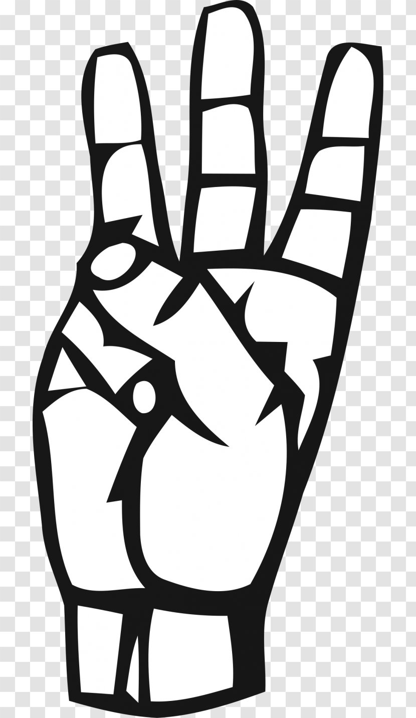 American Sign Language Clip Art - Fingers Transparent PNG