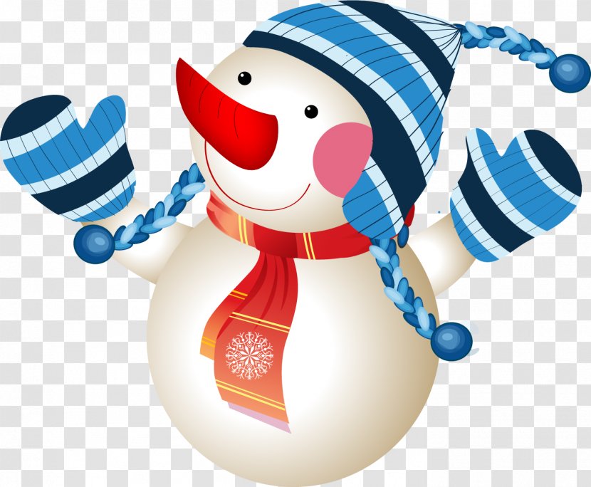 Snowman Euclidean Vector - Christmas Ornament - Painted Transparent PNG