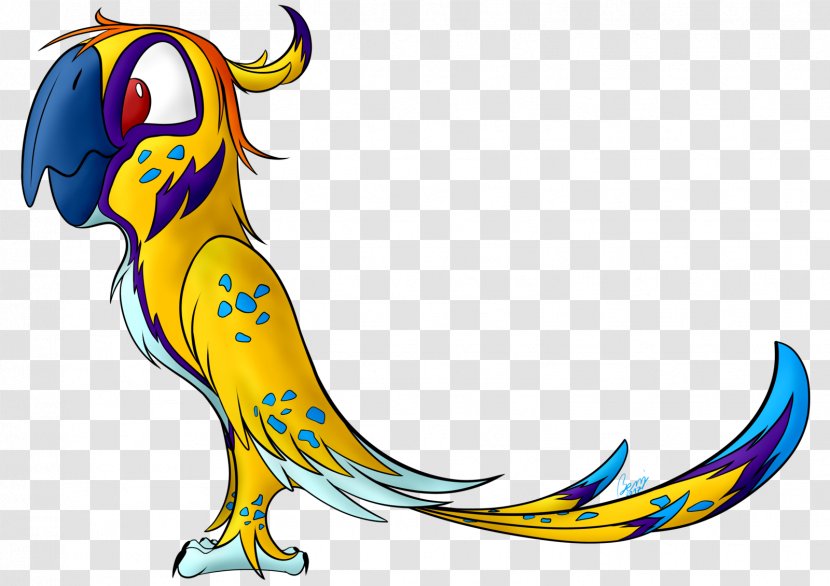 Beak Cartoon Legendary Creature Clip Art - Fictional Character - Tail Transparent PNG