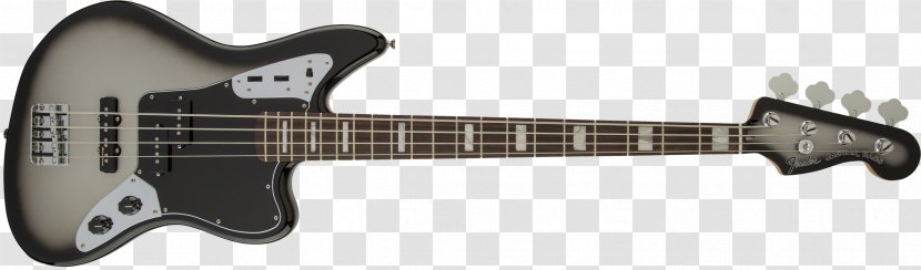 Fender Jaguar Bass Precision Mustang Guitar - Silhouette Transparent PNG