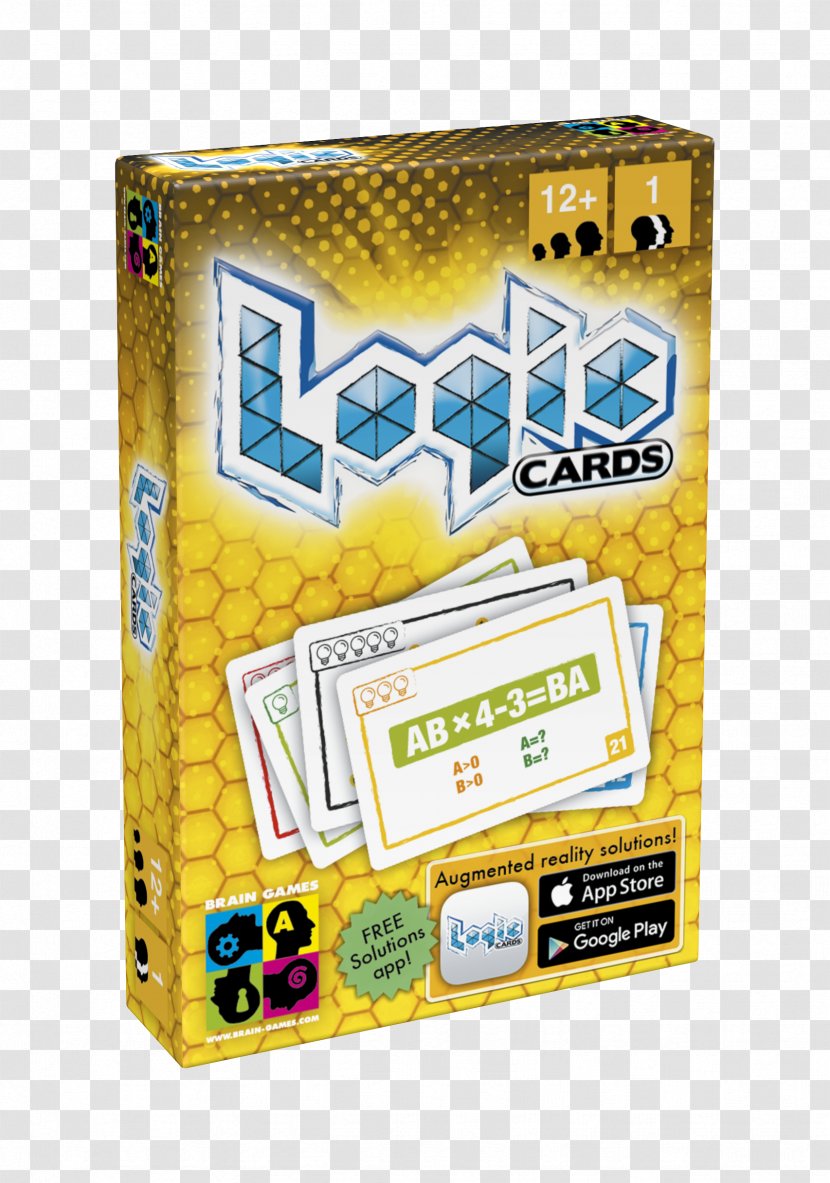 Logic Cards Card Game Mathematics - Blue Transparent PNG