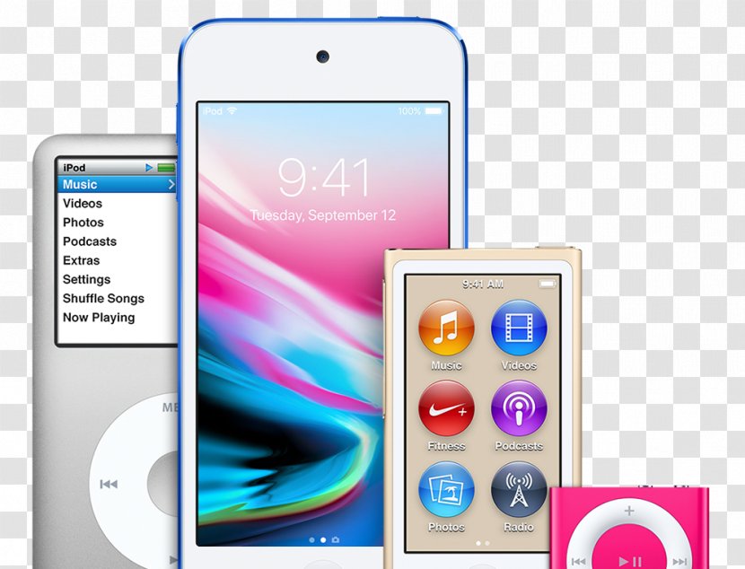 IPod Touch Shuffle Nano Apple Classic - Technology Transparent PNG