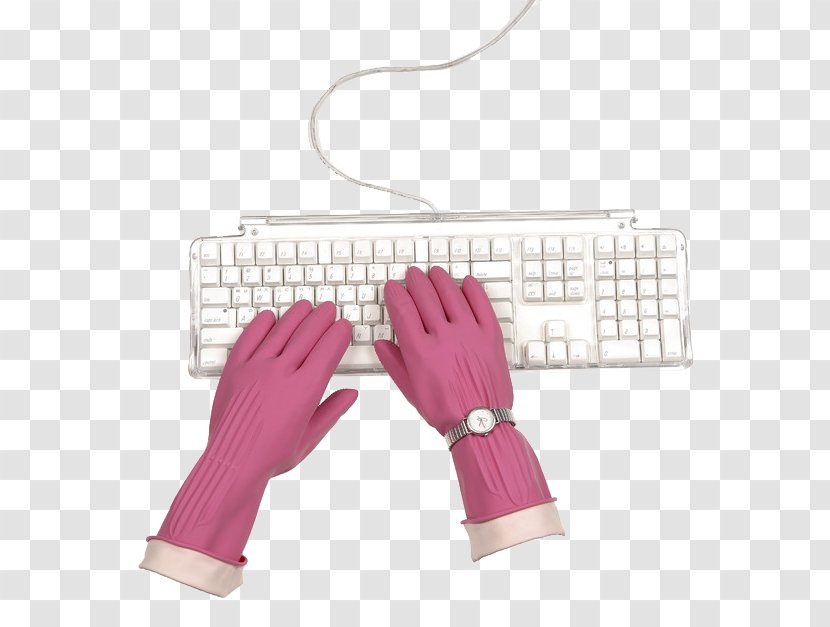 Computer Keyboard Typing Glove - Vecteur - Gloves Transparent PNG