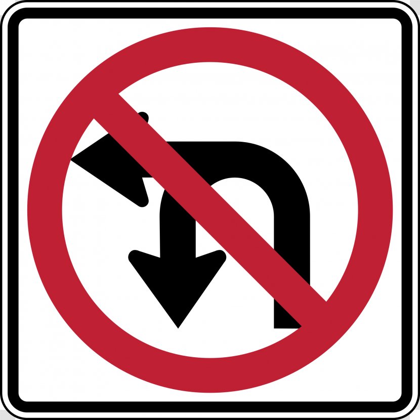Traffic Sign U-turn Manual On Uniform Control Devices Road - Brand - Signs Transparent PNG