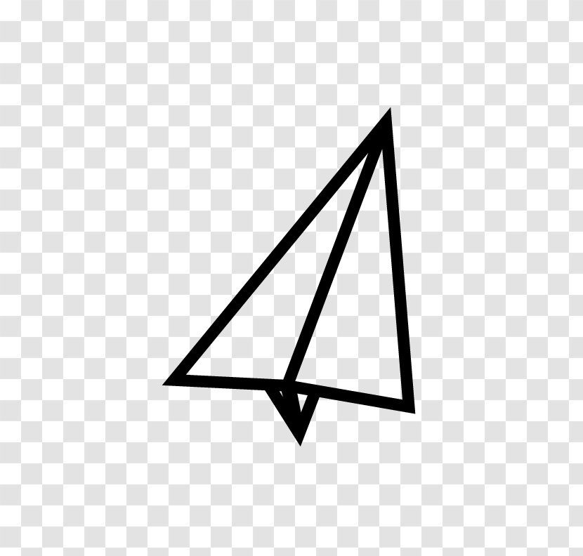 Triangle White Font - Symbol Transparent PNG