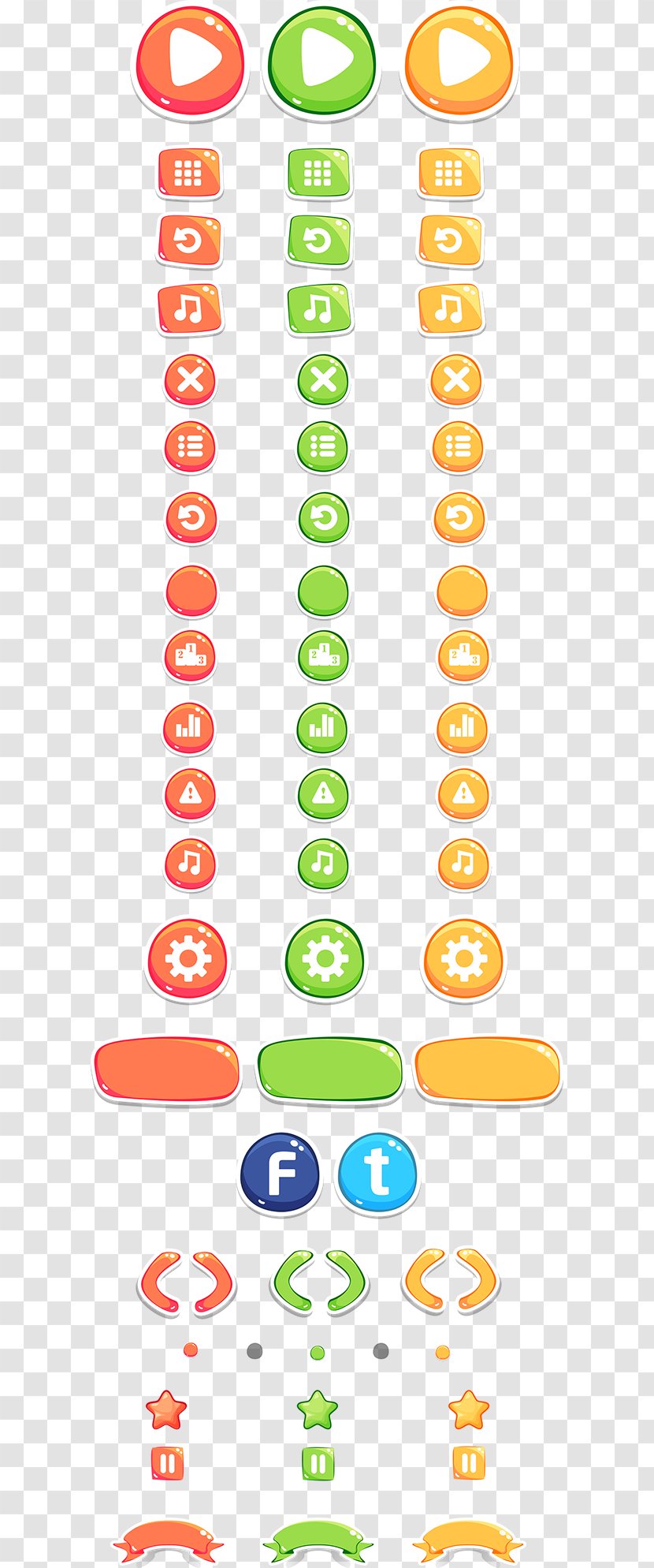 Two Dots User Interface Design Video Game - Ui Transparent PNG