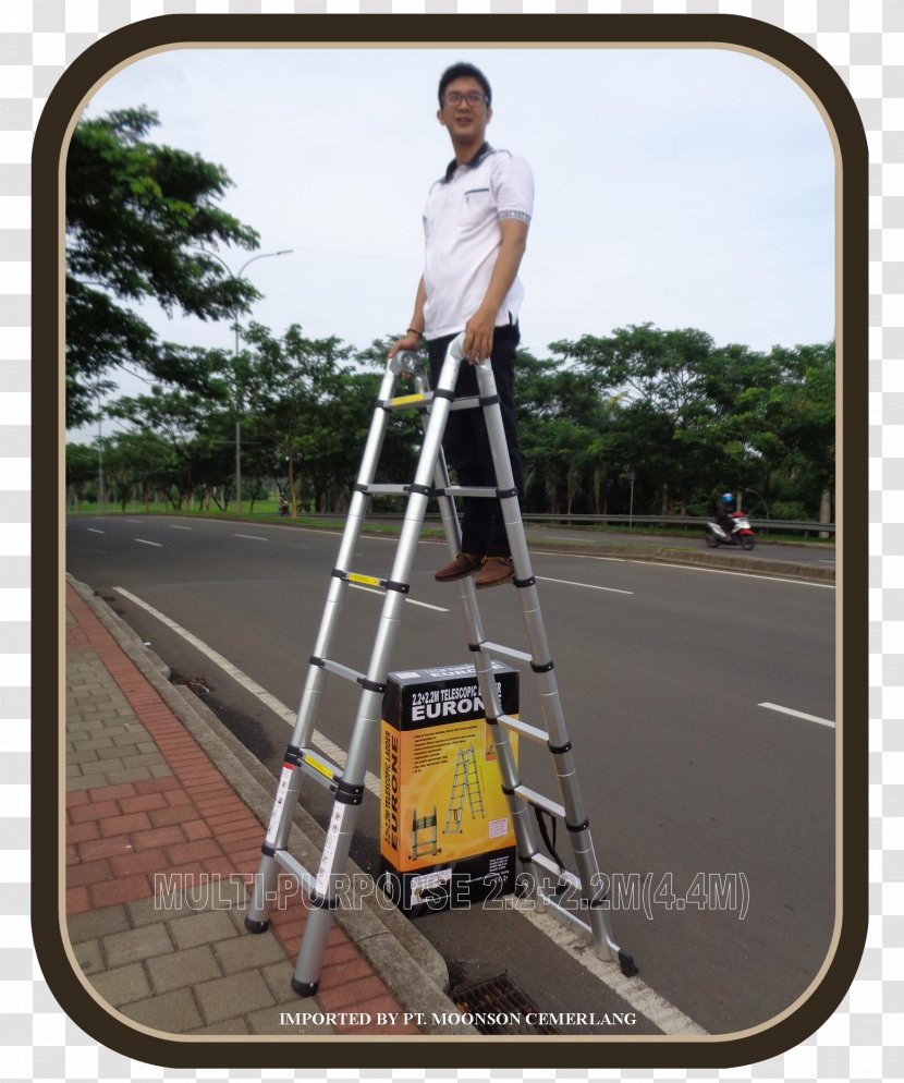 Ladder Aluminium Height Meter Function - Asphalt Transparent PNG