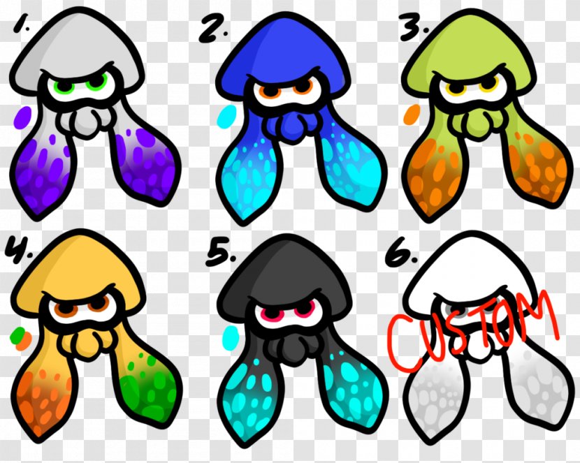 Splatoon Squid Clip Art Color Drawing - Splat Tim Transparent PNG