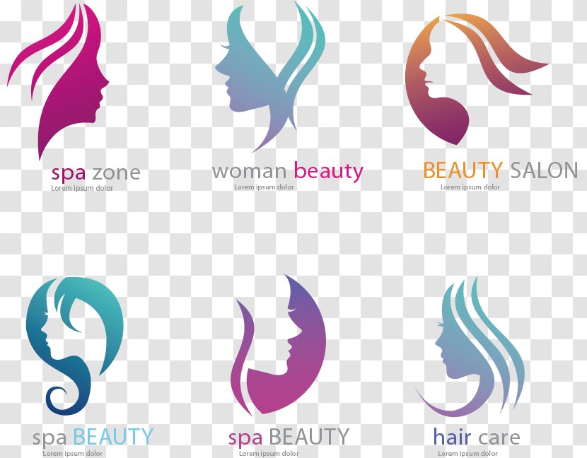Beauty Parlour Logo Nail Salon - Pink - Salons Flag Transparent PNG