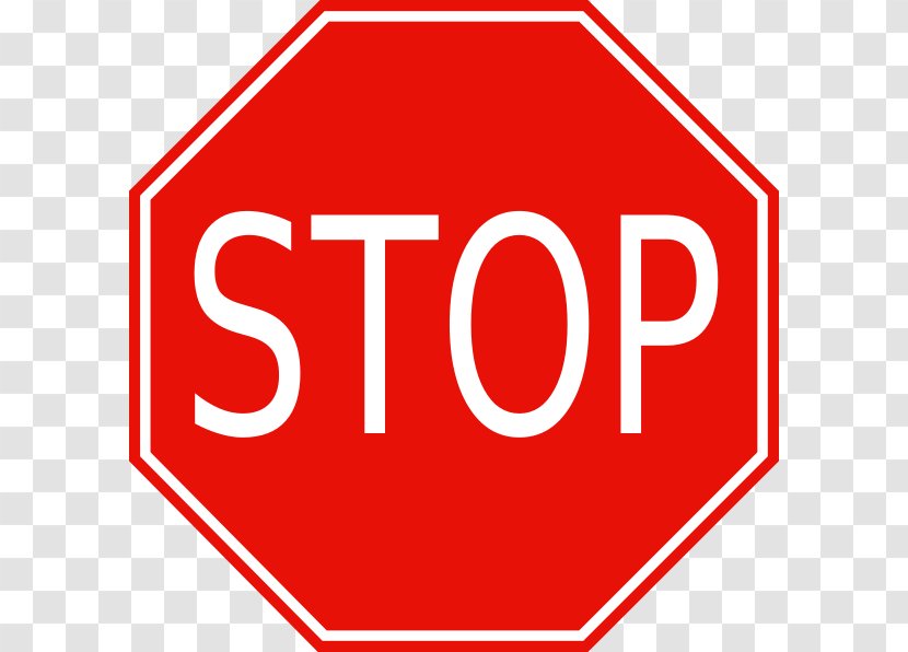 Stop Sign Traffic Clip Art - Pixabay Transparent PNG