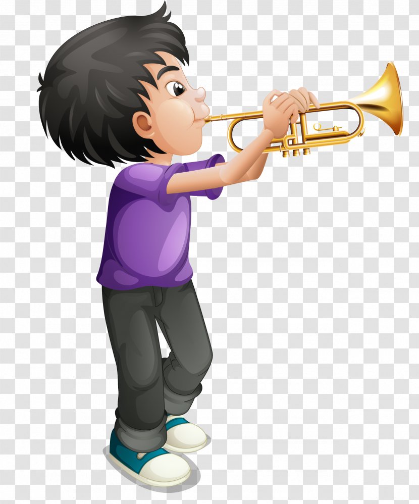 Trumpet Royalty-free Clip Art - Heart - Man Transparent PNG