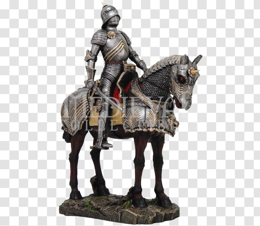 Middle Ages Horse Equestrian Statue Knight Barding Transparent PNG