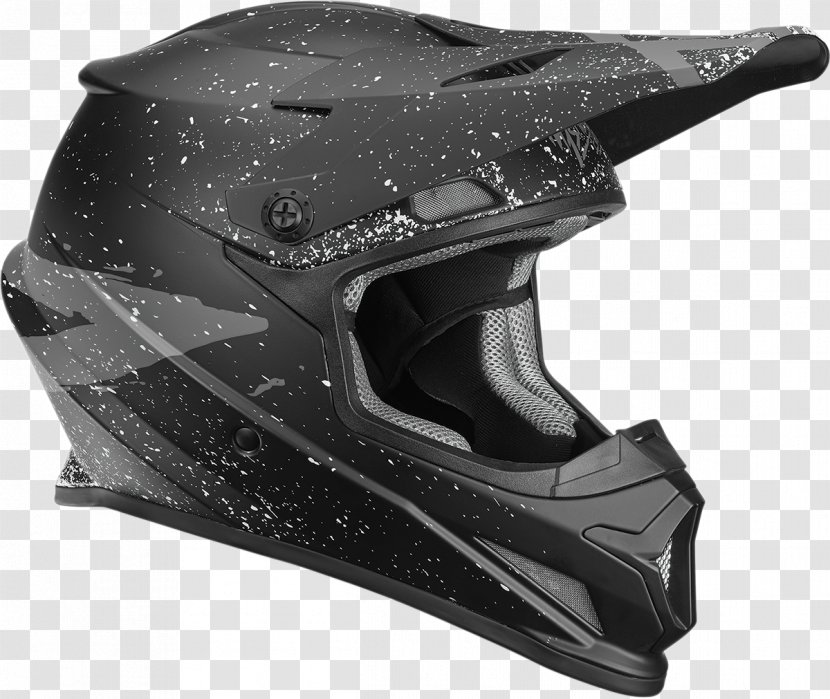 Motorcycle Helmets Motocross Off-roading - Black Charcoal Transparent PNG