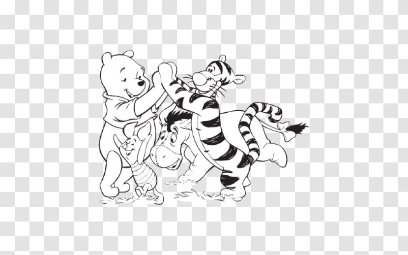 Winnie-the-Pooh And Friends Tigger Piglet - Silhouette - Winnie The Pooh Transparent PNG