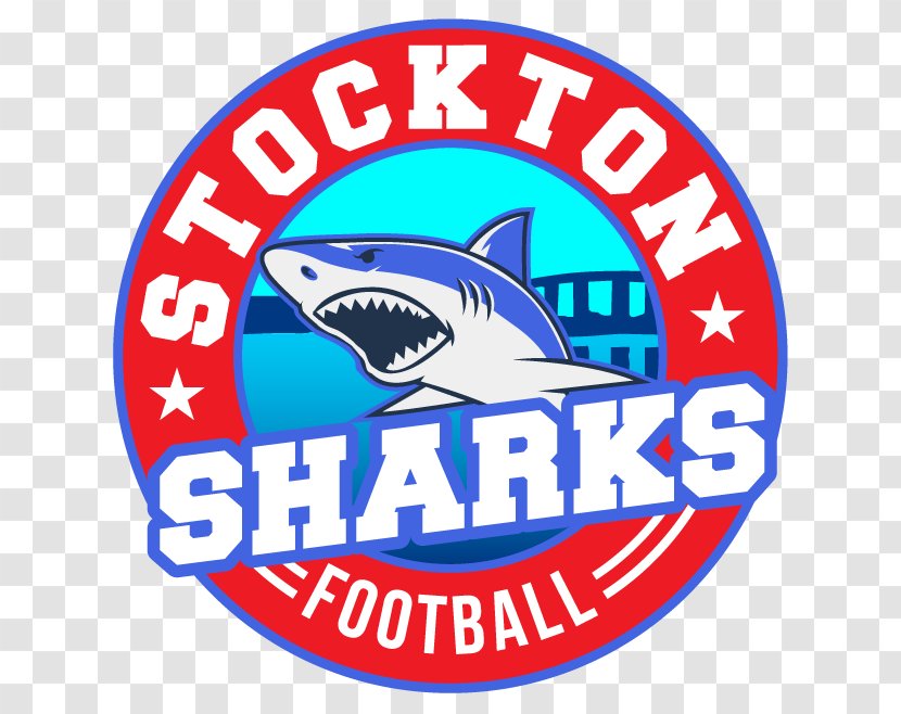 Stockton Sharks FC Football Logo Organization - Trademark - Soccer Ball Shark Tank Transparent PNG