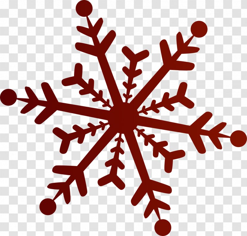 Snowflake Red Clip Art - Royaltyfree - Coffee Simple Snow Transparent PNG